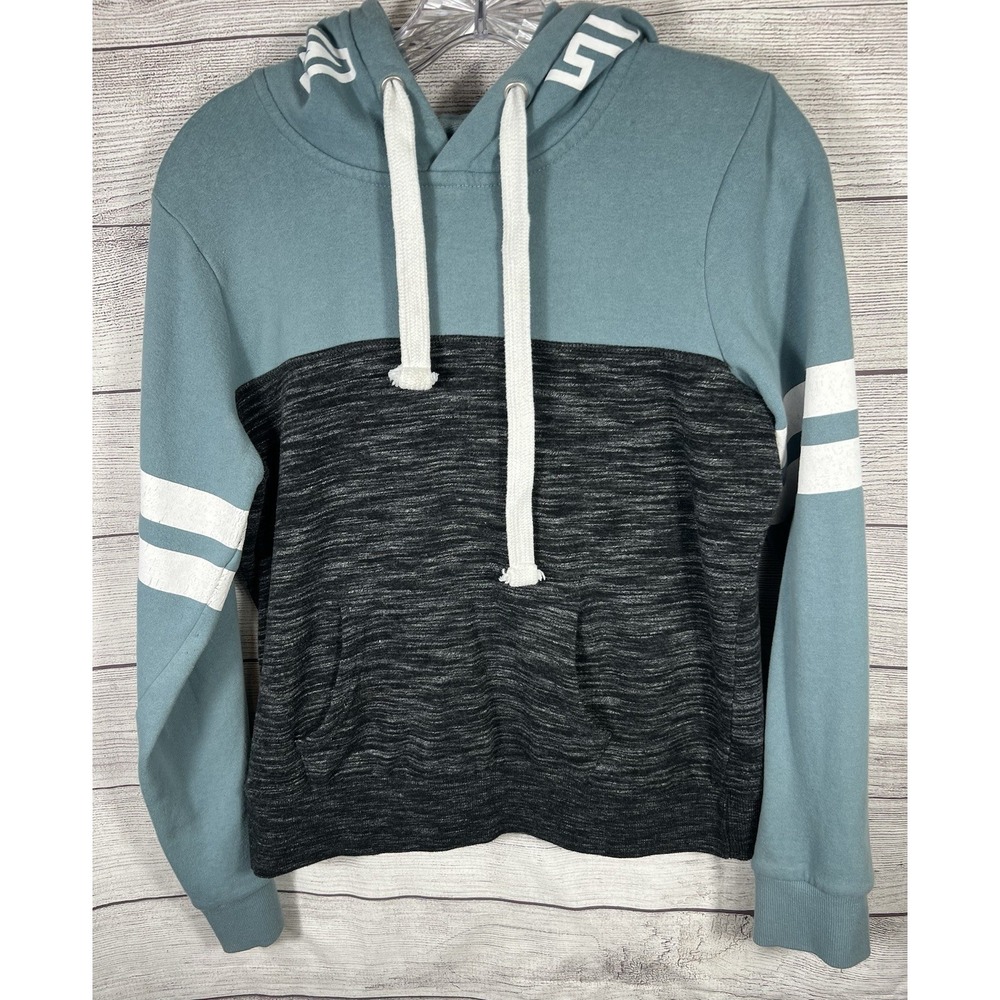 Reflex Life Is Out There Hoodie M Blue Gray Black Colorblock Pullover‎